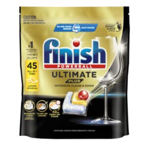 قرص ظرفشویی چندکاره فینیش Finish Ultimate Plus بسته ۴۵ عددی
